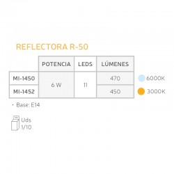 Reflectora R50 6000ºK